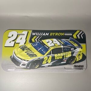 William Byron WinCraft Raptor Plastic License Plate
